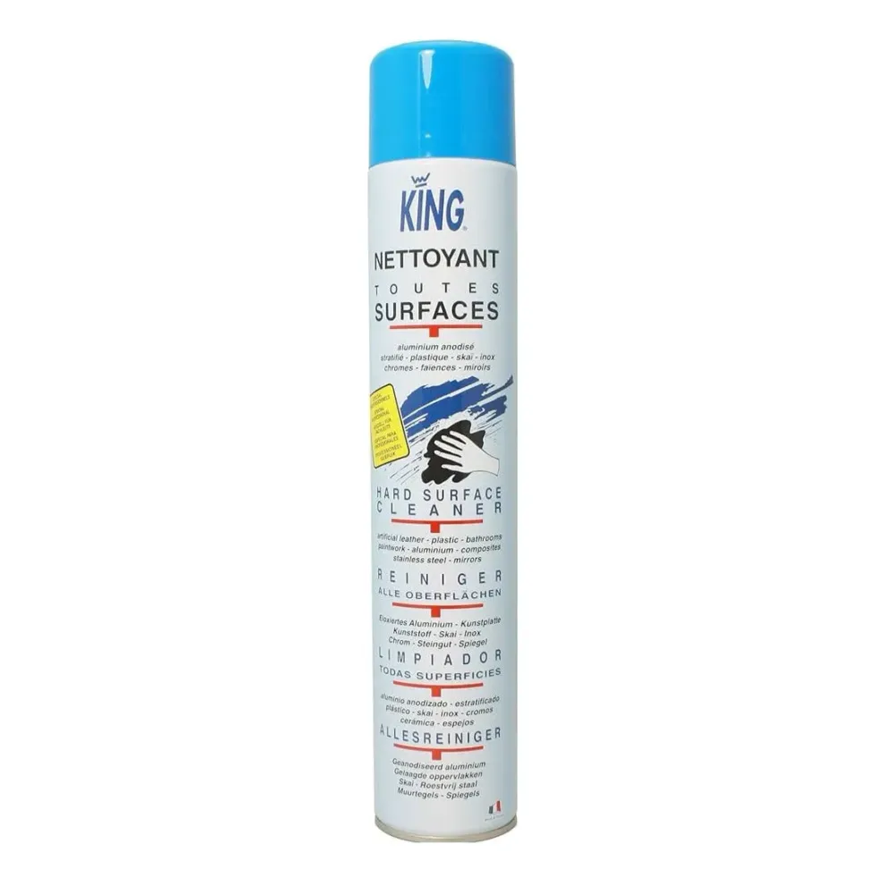 Nettoyant Mousse Toutes Surfaces – érosol 750 ml KING pour Moteur Essence/Diesel