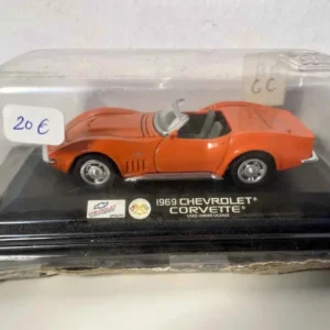 Chevrolet Corvette orange de 1969 (voiture américaine)