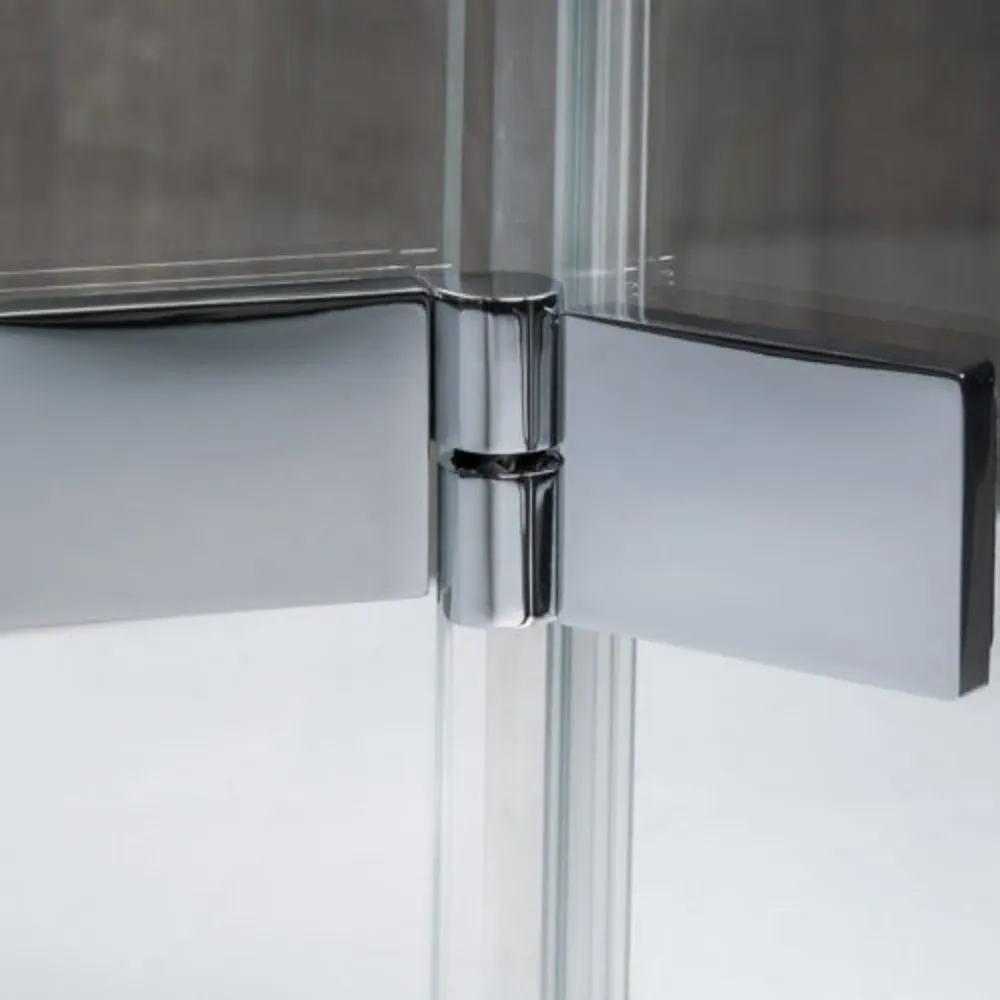 Manomètre numérique Cabine de douche d'angle ouverture battante GAUCHE cm 75+70 modèle Atlas en verre trempé mm 8