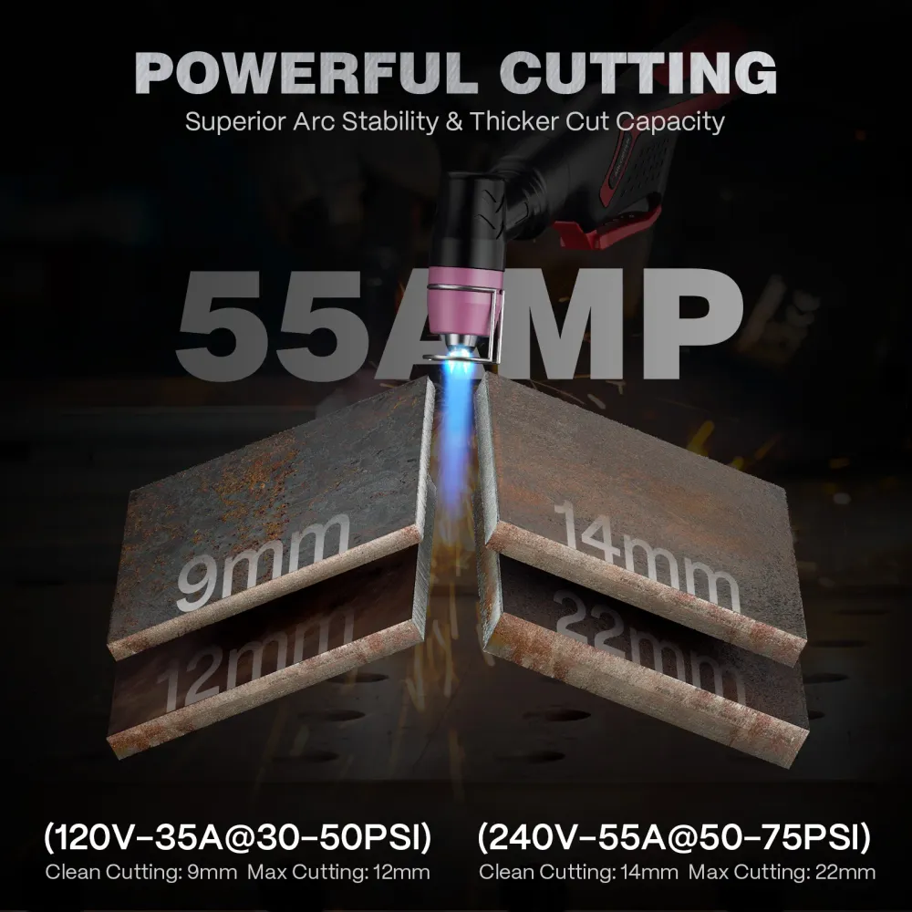 Professionnel Haute Performance Arccaptain CUT55 Prolux HF Start Pilot Arc Plasma Cutter Machine
