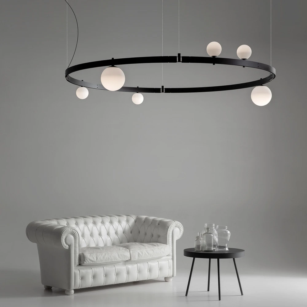 Clé de réglage Karman Stant suspension LED noire Ø 189 cm