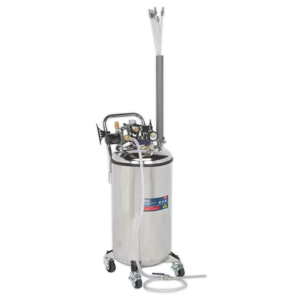 Sealey TP201 Fuel Tank Drainer 90L Stainless En acier