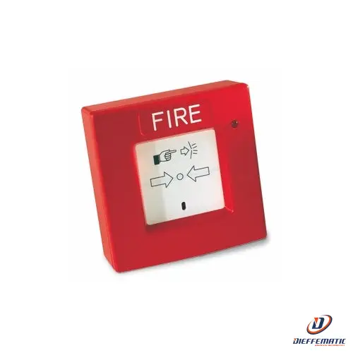 Urmet Pulsante Manuale Convenzionale Rottura Vetro, Linea 400 1043/143 Nuovo