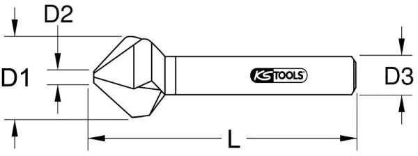 Outils à ressort KS Tools HSS Co 5 cône et fraise d'ébavurage 90° 205 mm 336.0137 acquérir à bas prix