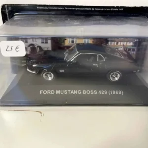 Ford Mustang Boss 429 noire de 1969 (voiture américaine)