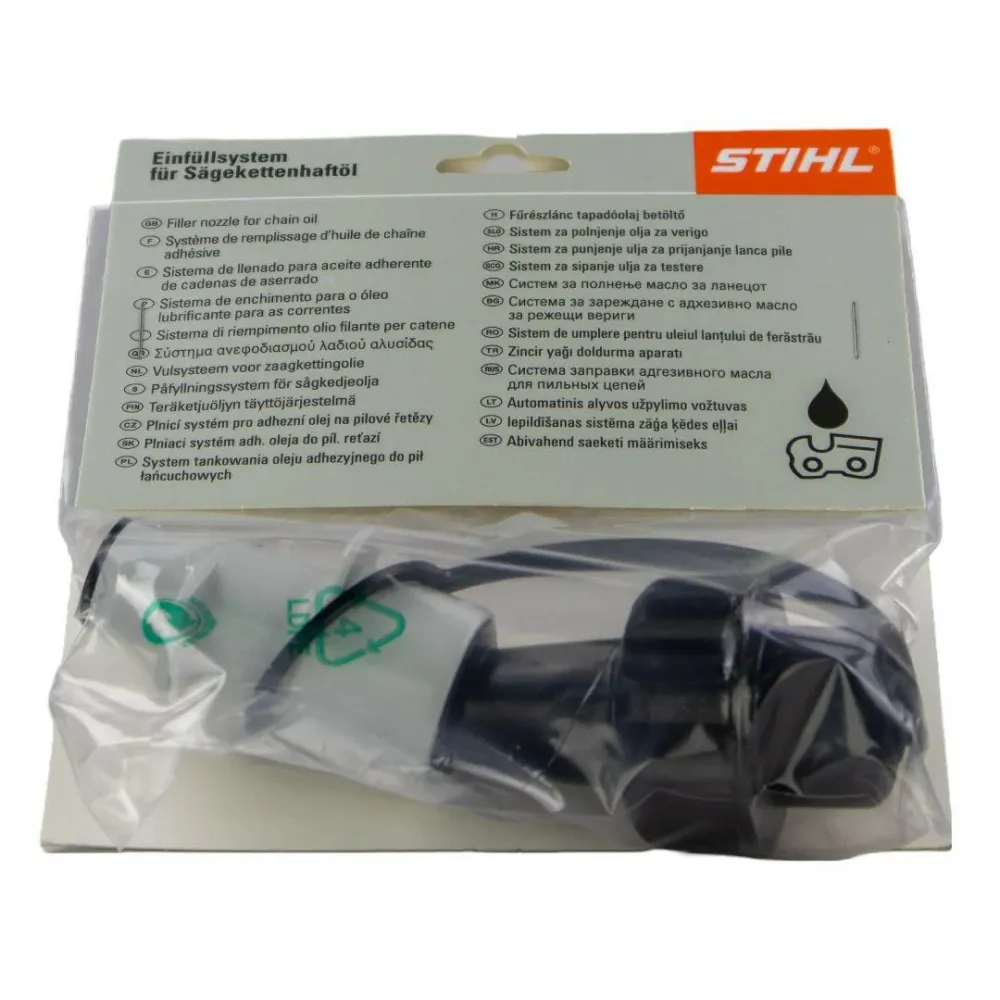 STIHL Système de remplissage d’huile de chaîne avec 3 filtres inclus