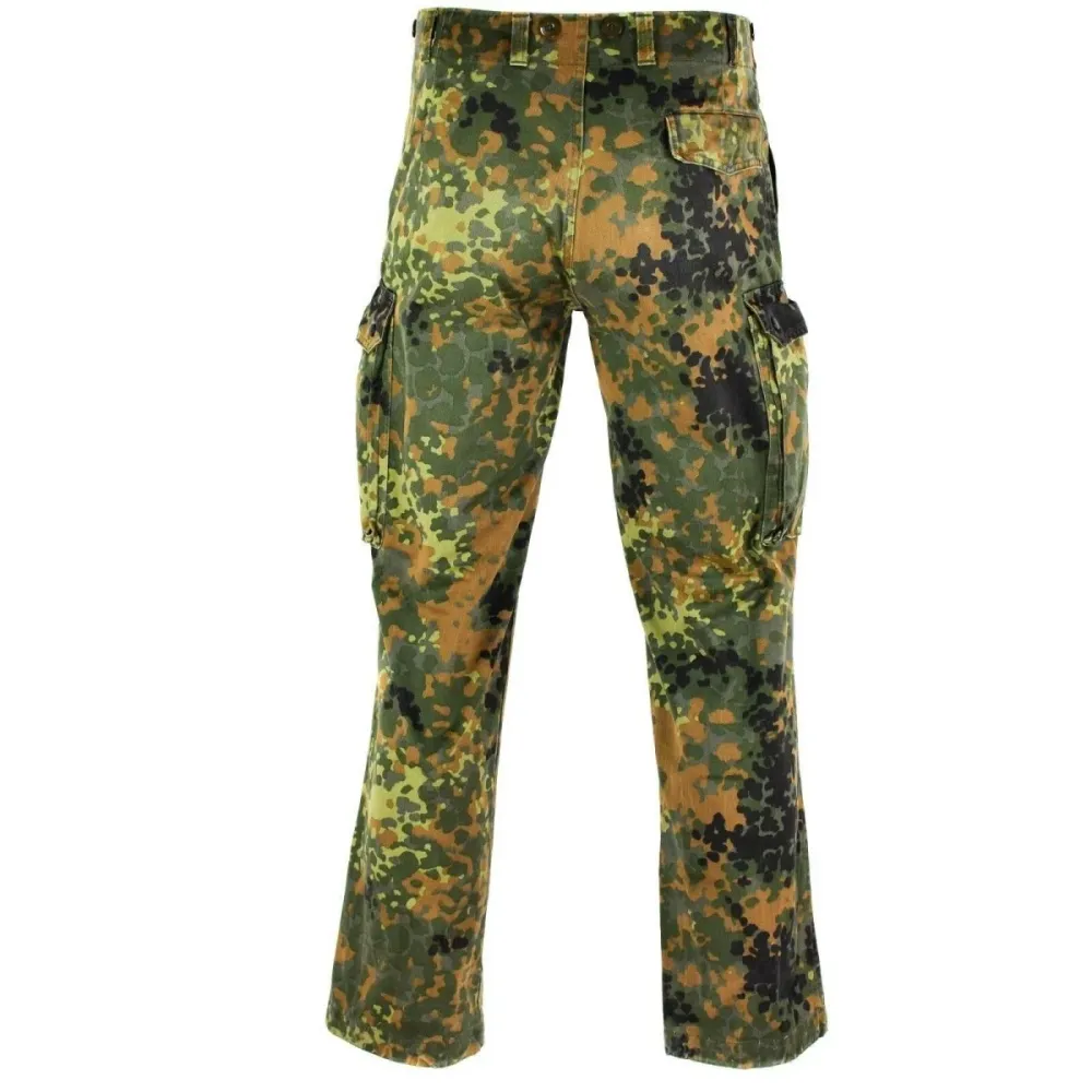 Pantalon de combat camouflage flecktarn de l'armée allemande vrai