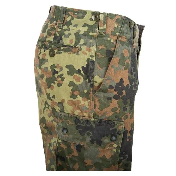 Pantalon de combat camouflage flecktarn de l'armée allemande vrai