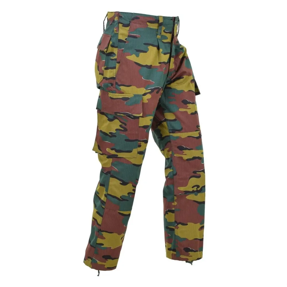 Pantalon de combat de campagne novateur de l'armée belge Pantalon camouflage Ripstop Jigsaw NEUF