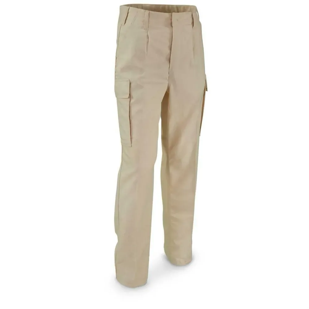 Pantalon de combat en moleskine de l'armée allemande original BW Pantalon kaki NEUF