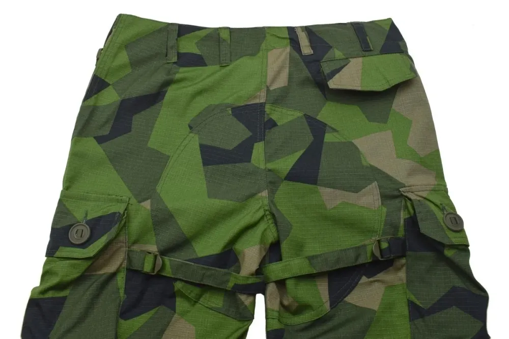 Pantalon de combat de style militaire suédois de marque TACGEAR Splinter camouflage cargo ripstop