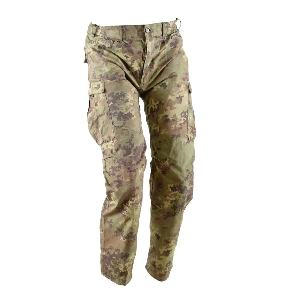 Pantalon de combat vrai de l'armée italienne Rip Stop Desert Vegetato camouflage