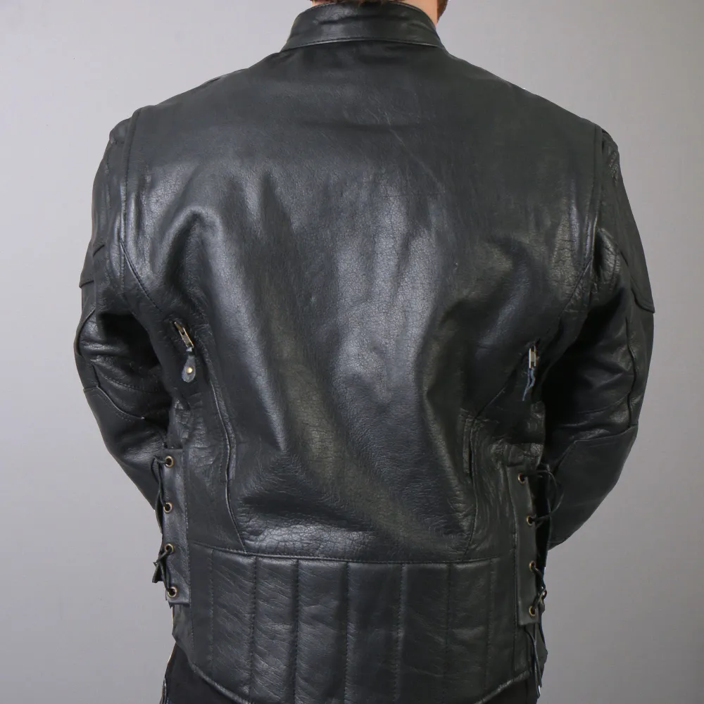 Ardent Leathers JKM1010 Men's Motorcycle Vented Leather Biker Jacket