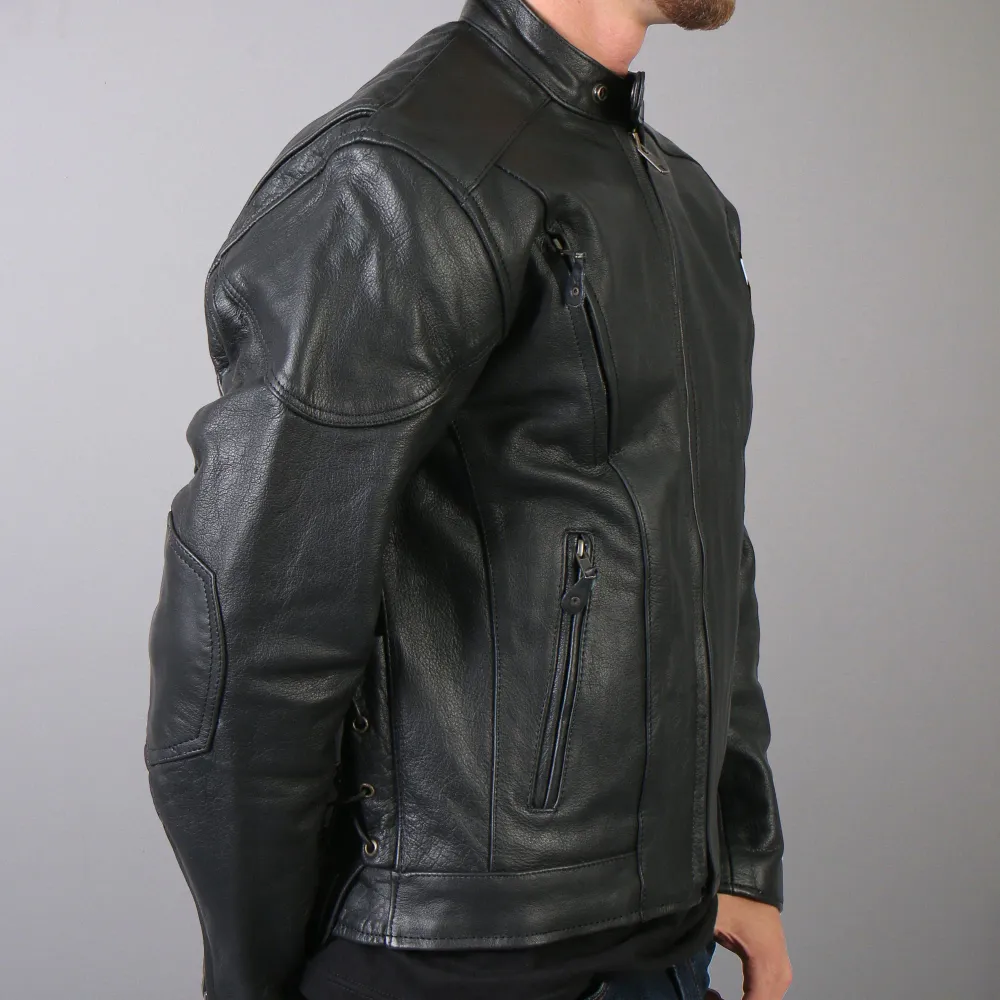 Ardent Leathers JKM1010 Men's Motorcycle Vented Leather Biker Jacket