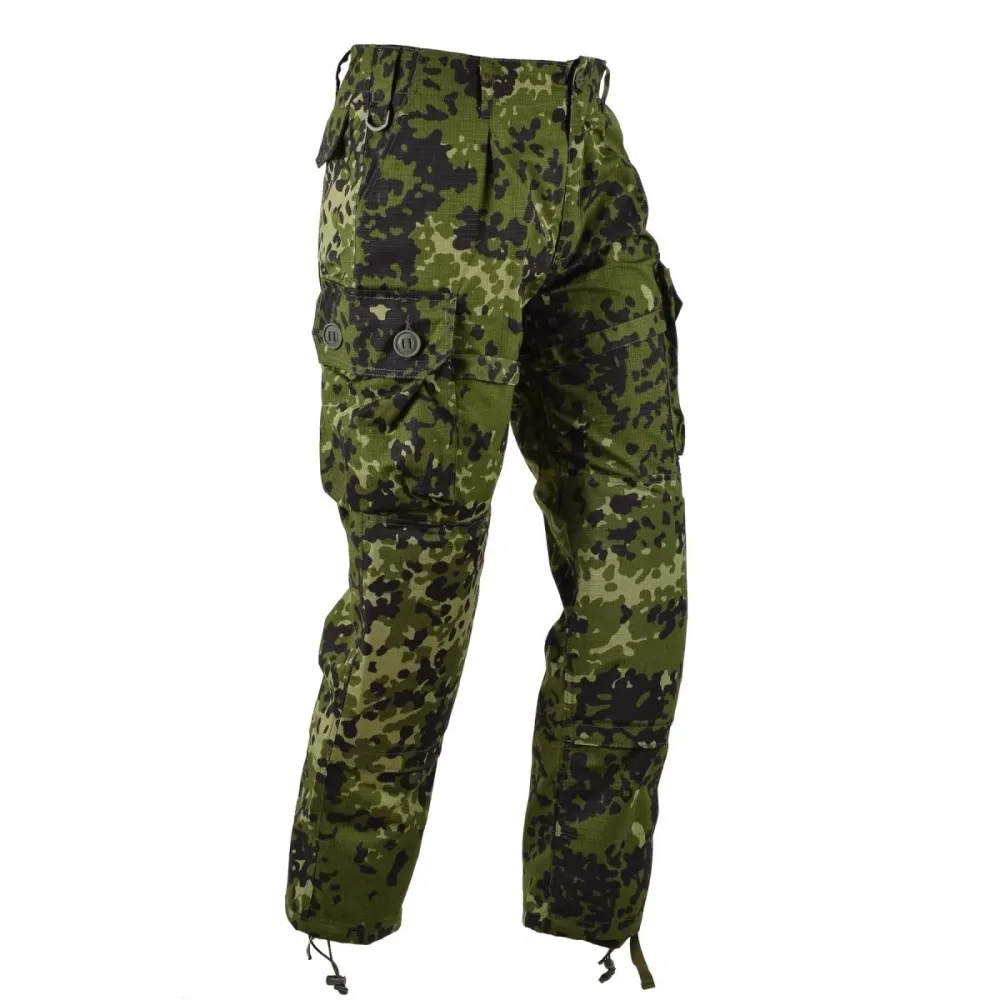Pantalon de combat cargo de style militaire danois de marque TACGEAR M84 camouflage ripstop pour Quad et SSV