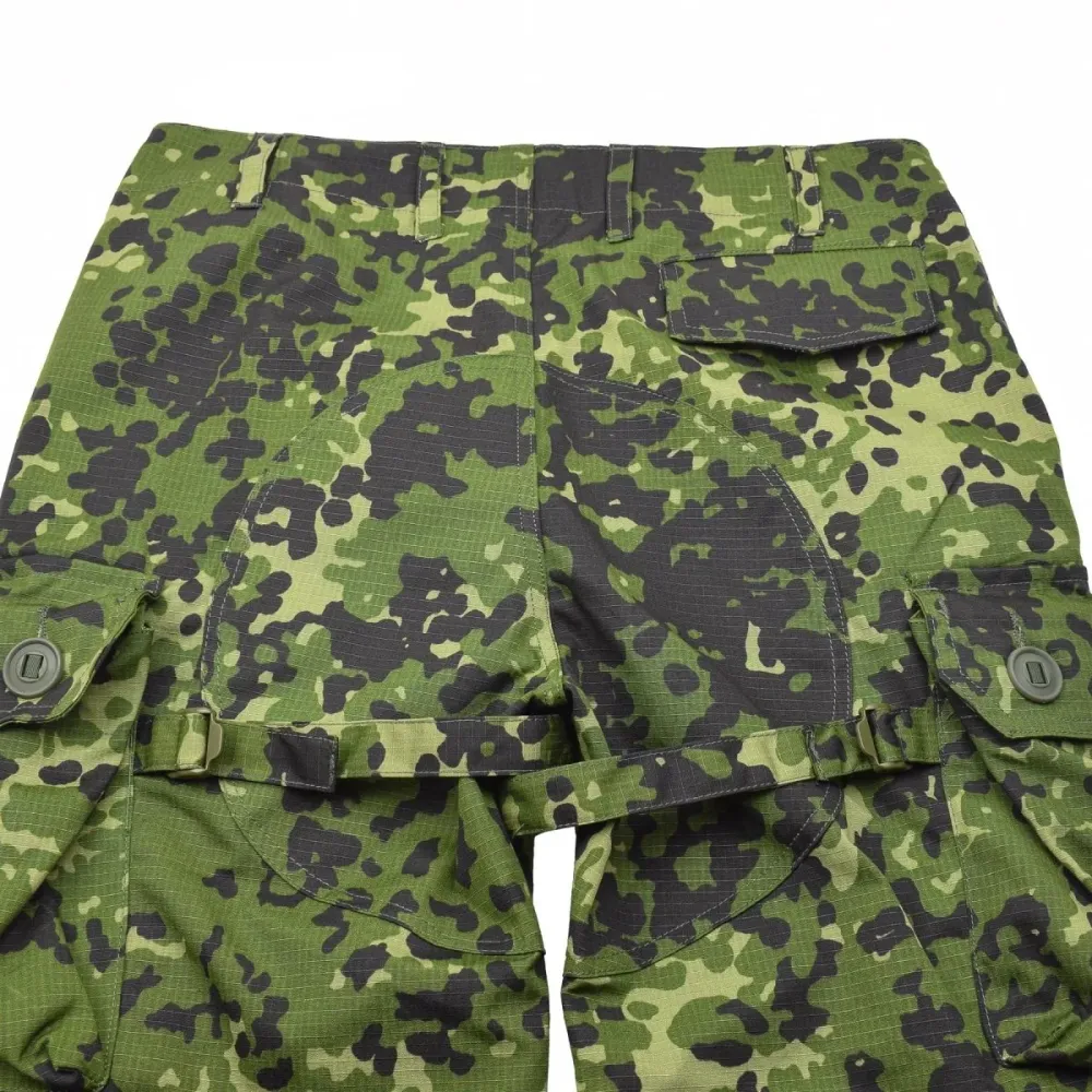 Pantalon de combat cargo de style militaire danois de marque TACGEAR M84 camouflage ripstop pour Quad et SSV
