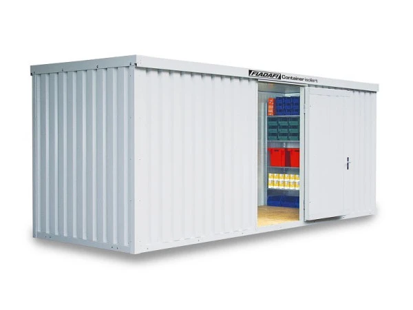 FLADAFI IC 1600 conteneur de matériaux isolé avec plancher en bois 6 080 x 2 170 x 2 470 mm se procurer à bas prix