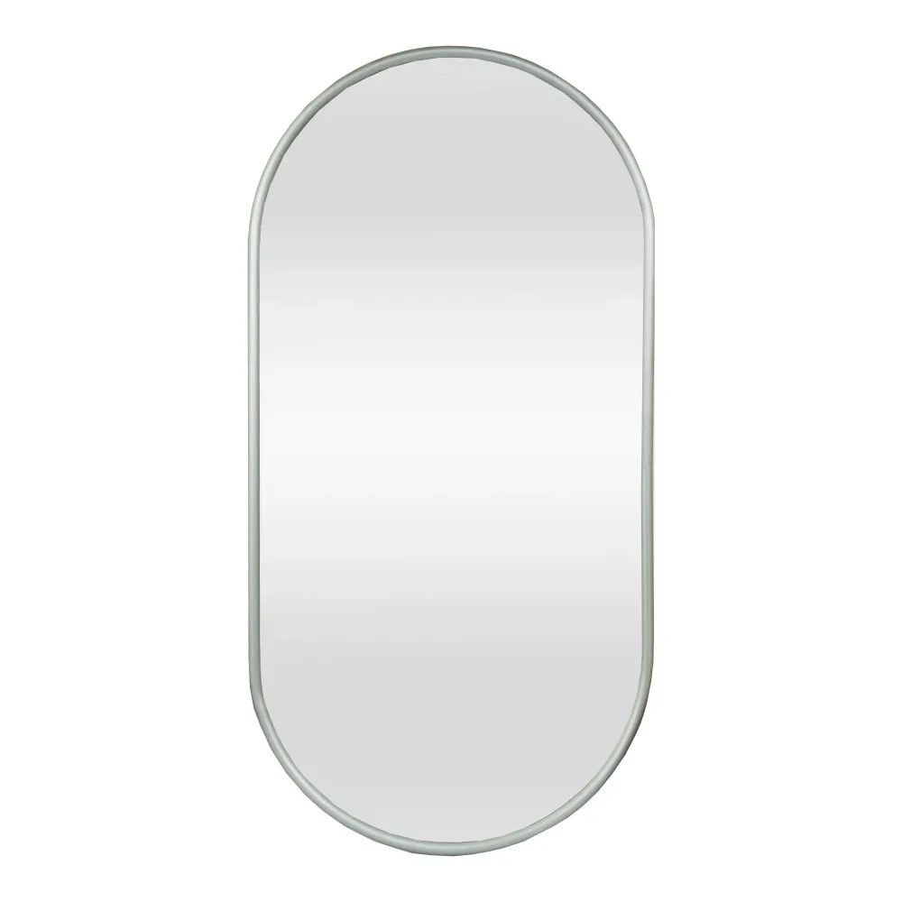 Miroir mural ovale 40 x 80 cm gris graphite 03_0007956