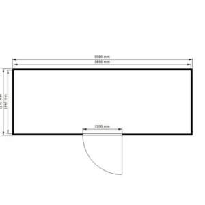 Réservoir SÄBU SAFE STI 1900 ALG isolé entièrement assemblé plastifié RAL 9002 6380 x 2170 x 2560 mm se fournir à bas prix