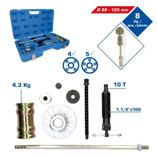 Brilliant Tools Ensemble d'extracteur d'arbre d'entraînement hydraulique 8 pièces BT671200 maga...
