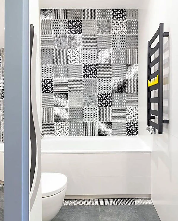 Système de freinage Sèche-serviette électrique paramétrable noir - HxL : 1390x400 mm - 400 Watt - VIV1390/400E8NP