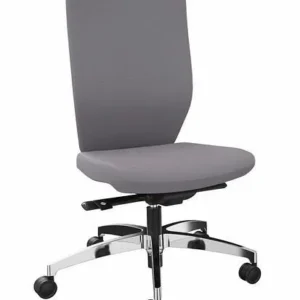 Siège de bureau opérateur DENIOS Stilo ES technologie Syncro-Quickshift piètement en aluminium gris 292418 choisir à bas prix