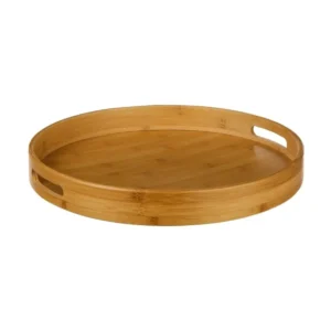 PLATEAU ROND BAMBOU 40CM pour espace restreint
