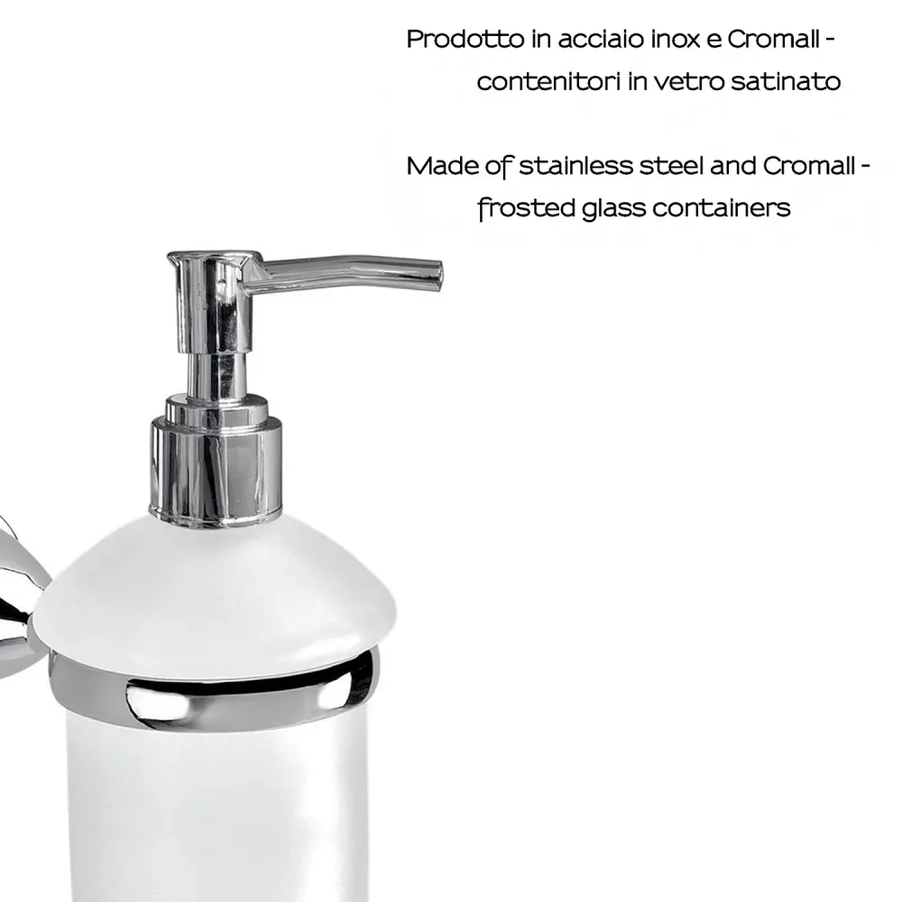 Distributeur de savon en acier inoxydable Genziana de Gedy - Chromé