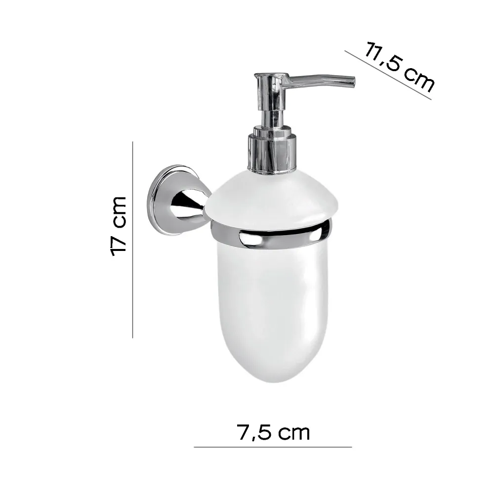 Distributeur de savon en acier inoxydable Genziana de Gedy - Chromé