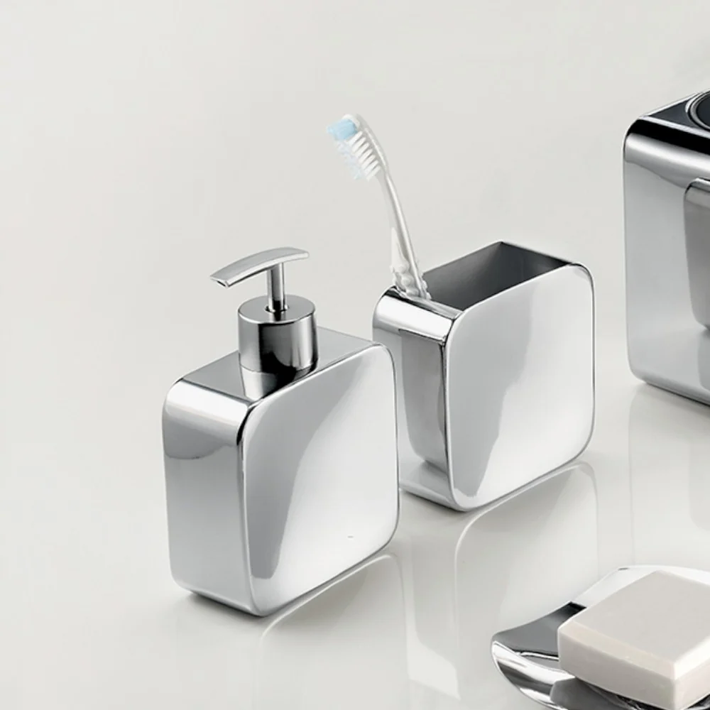 Dosasapone cromato acciaio inox con erogatore Polaris