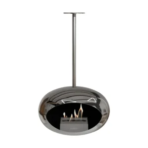 Lareira Bioetanol Suspensa Sky Chromed Effet argent