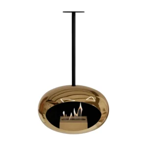 Lareira Bioetanol Suspensa Sky Chromed Rose Or fin