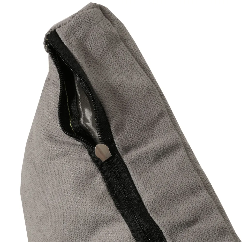 Fauteuil de sol pliant avec fonction lit cadre en acier revêtement en velours gris net 04_0006372