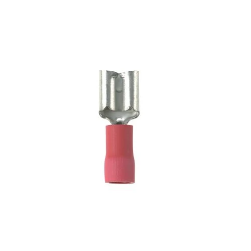 22-18 AWG Pan-Term Female Disconnect Grip Sleeve Vinyl Barrel DVF18-188-MY (Pack 1000)