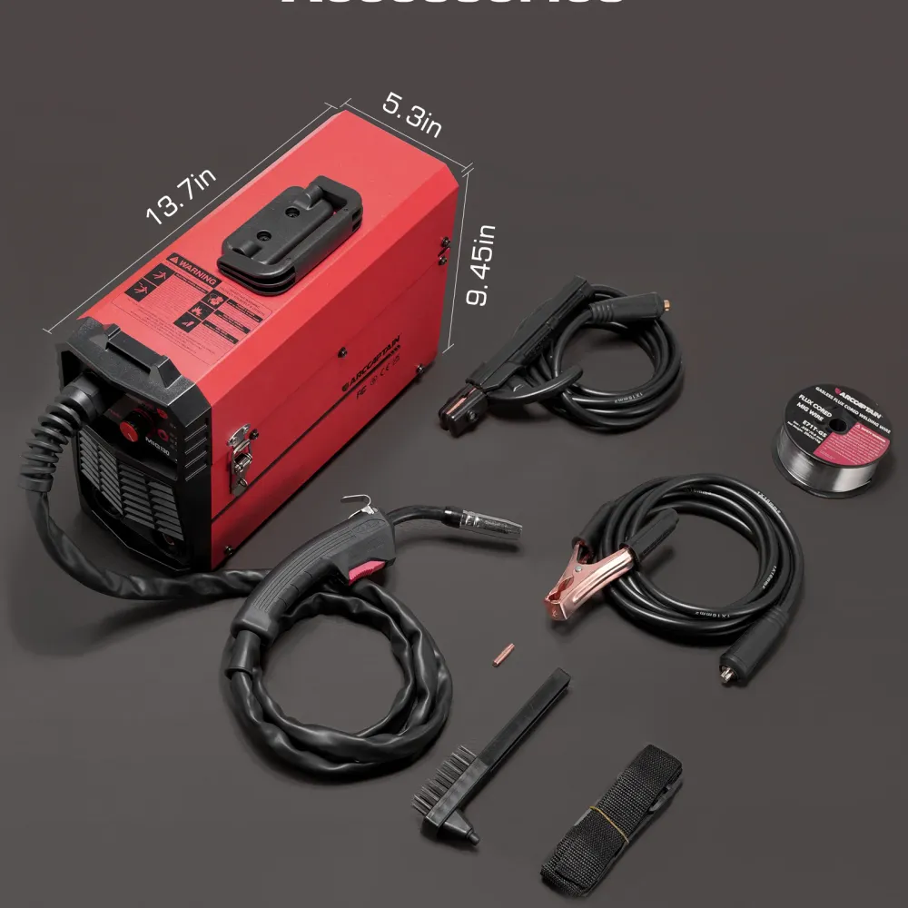 Arccaptain MIG130 3--1 Transportable Welder Wholesale Flux Core Machine
