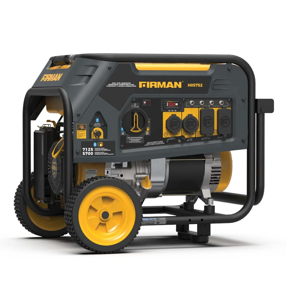 Binaire Fuel 5700W Portable Generator Recoil Start 120/240V