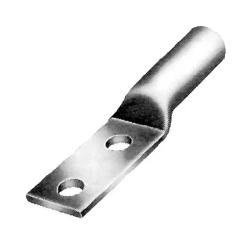 Burndy YA1CA9 1 AWG 1/2" Stud 2 Hole Régulier Barrel Aluminum Terminal Lug