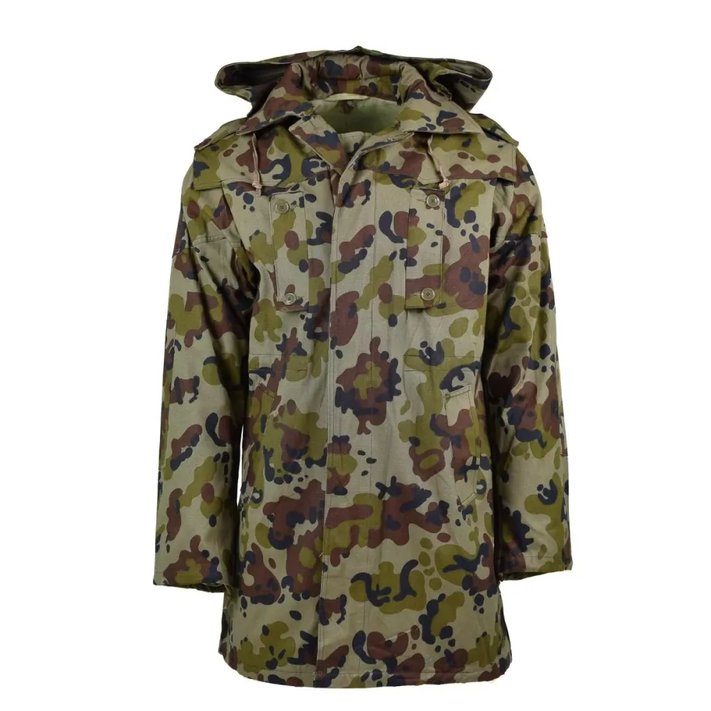 Certifié CE Véritable veste militaire BDU de l'armée roumaine Parka M93 combat camo leaf NEUF