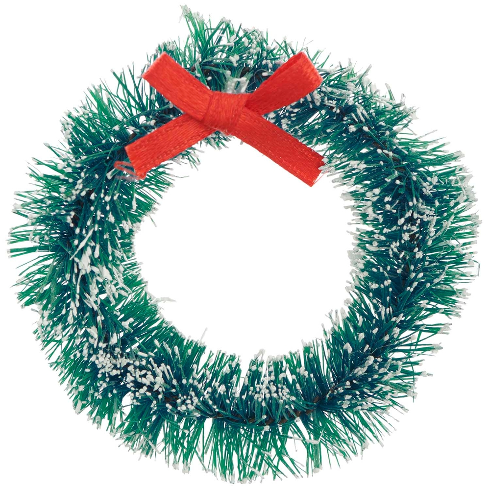 Couronne de porte miniature pour décoration de Noël - x2 avec garantie 1