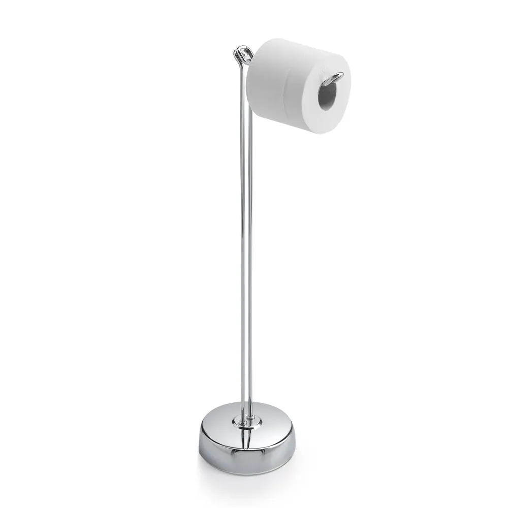 Couvre-selle imperméable Lampadaire avec porte-rouleau de réserve modèle Minù de Gedy - Chromé
