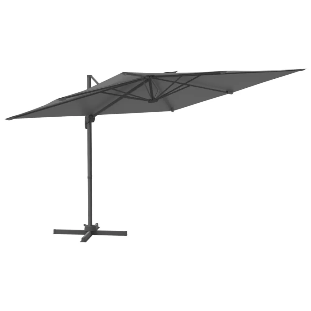 Couvre-selle imperméable Parasol de jardin en porte-à-faux avec mât en aluminium
