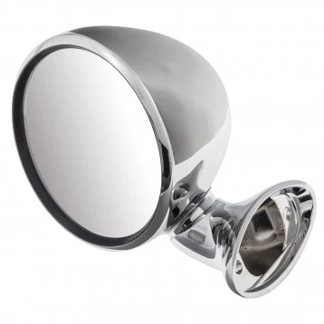 DOOR MIRROR, BULLET RACING STYLE, ACIER CHROMÉ, LH