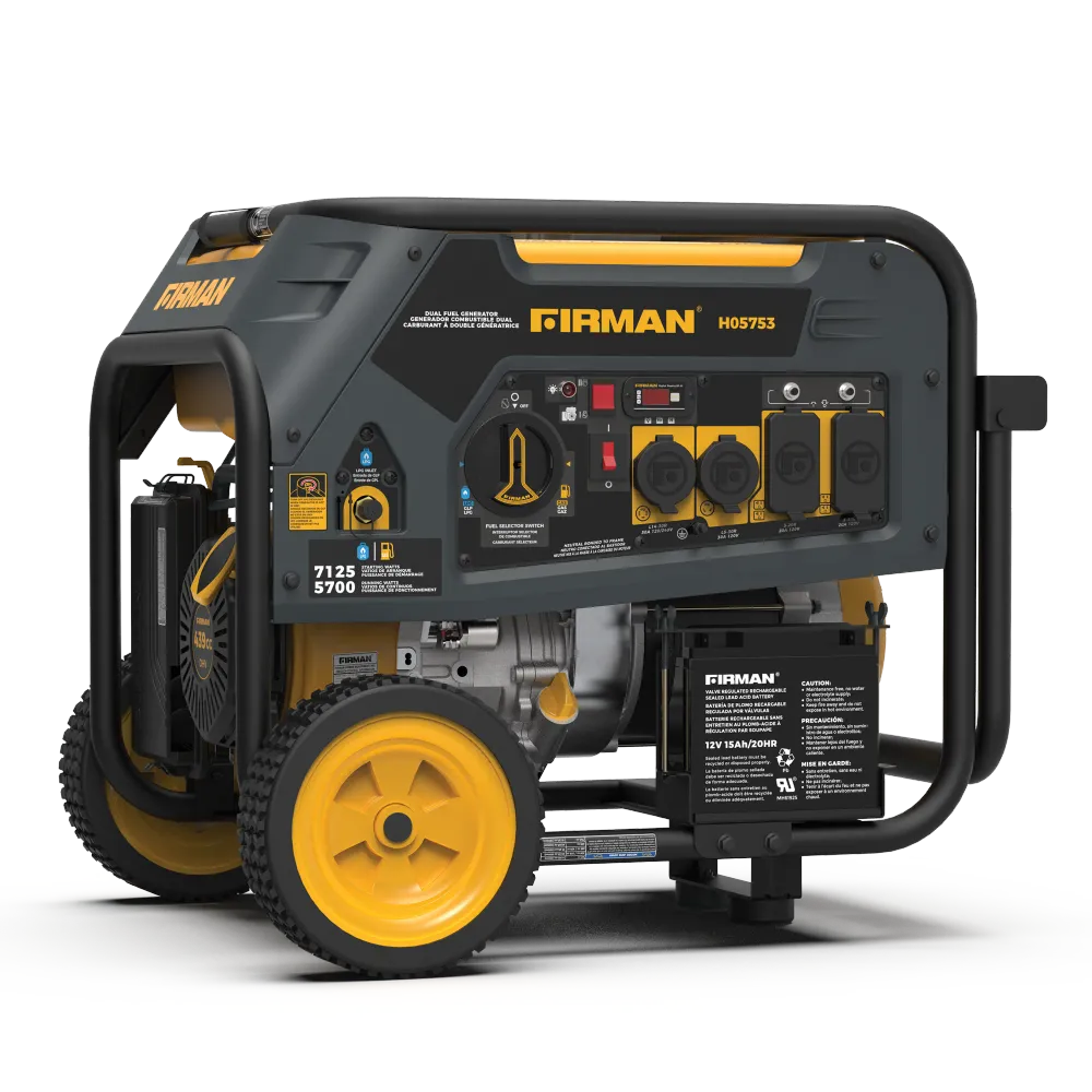 Dual Fuel Nomade Generator 5700W Electric Start 120/240V