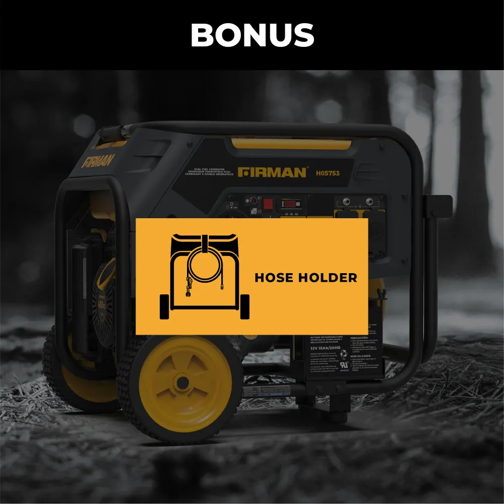 Dual Fuel Nomade Generator 5700W Electric Start 120/240V
