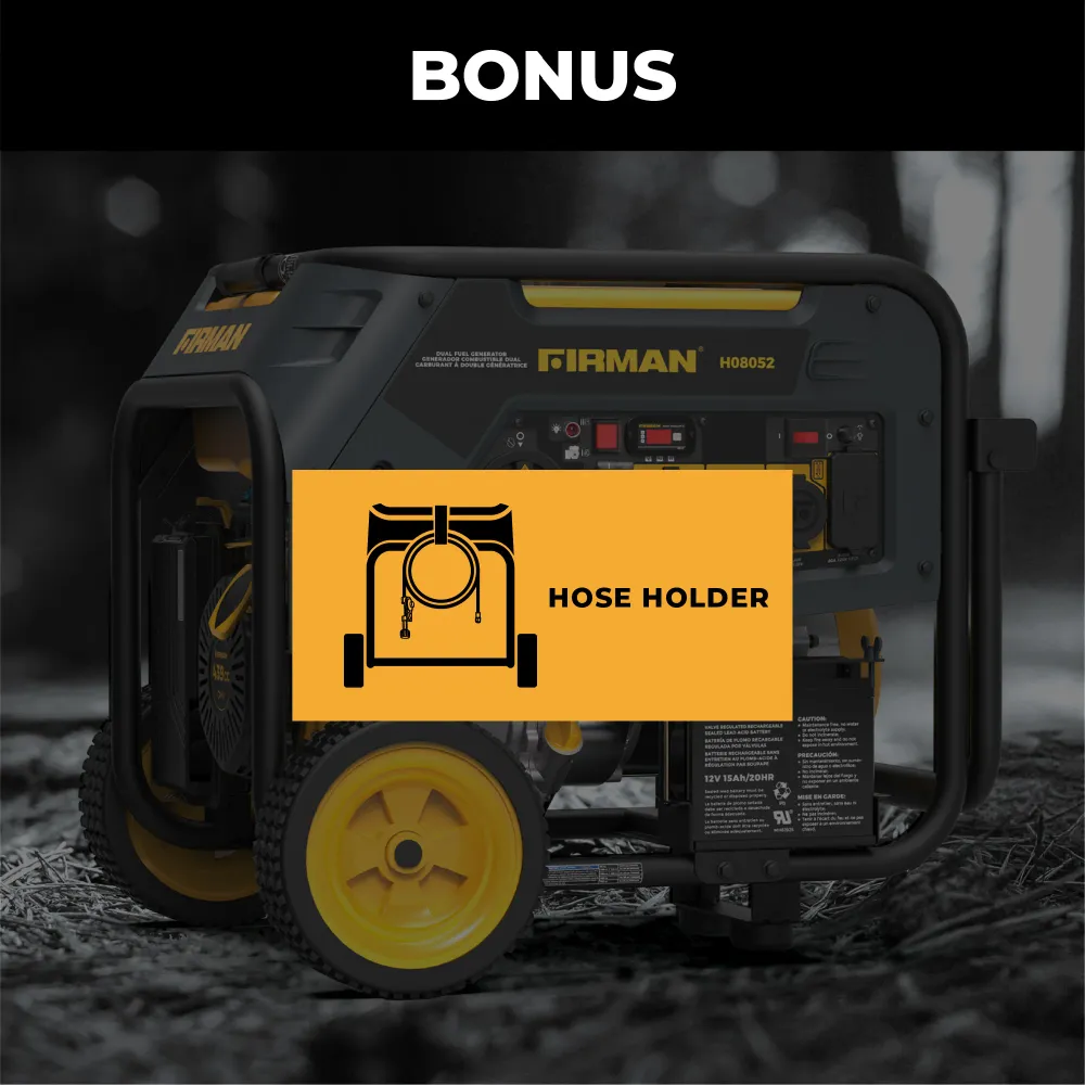 Duel Fuel Portable Generator 10000W Electric Start 120/240V CO alert