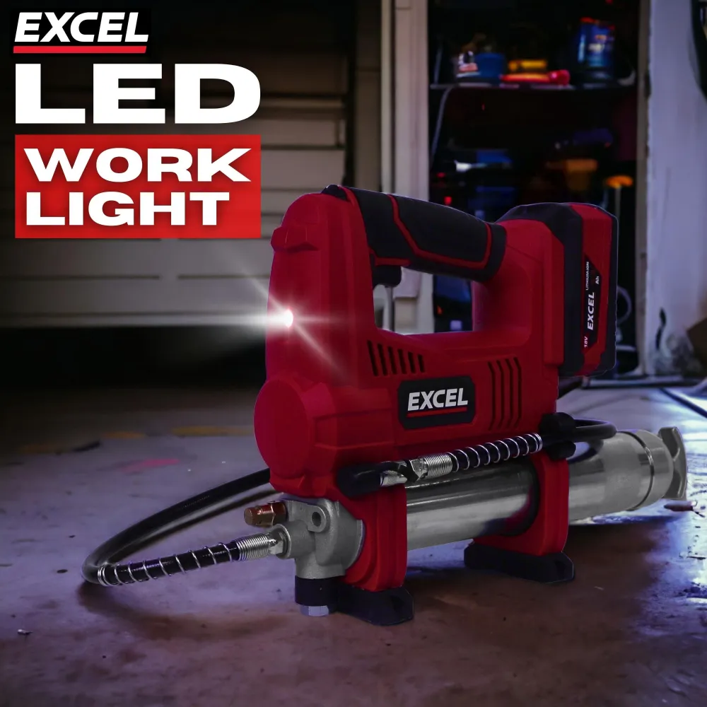 Excel 18V Sur batterie Grease Gun Body Only (Battery & Charger Not Included)