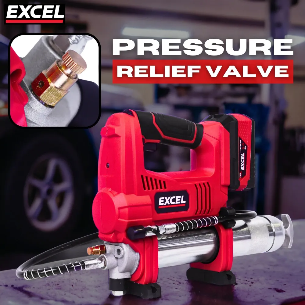 Excel 18V Sur batterie Grease Gun Body Only (Battery & Charger Not Included)