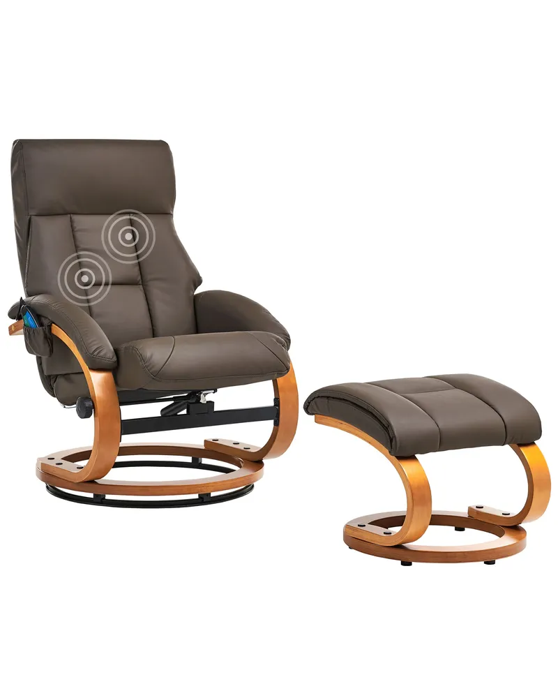 Massagestoel FORCE Kunstleer Donkerbruin pour motards voyageurs