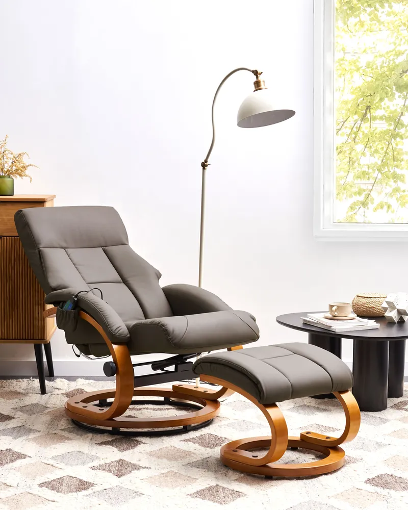 Massagestoel FORCE Kunstleer Donkerbruin pour motards voyageurs