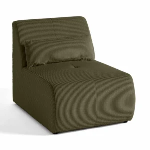 Onyx - fauteuil sans accoudoirs - en velours côtelé avec mousses incluses
